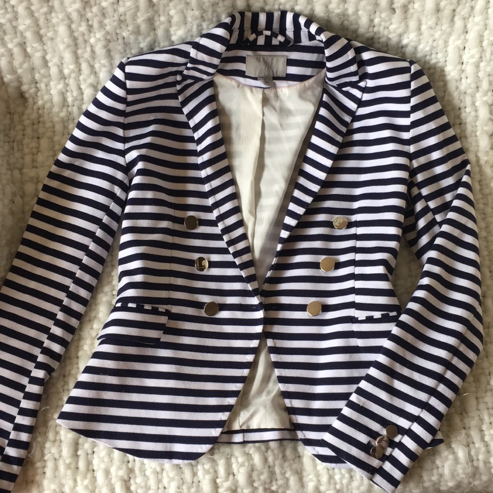 H&M Striped Blazer